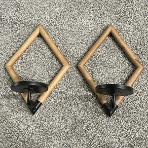 Set of 2 Decorative Candle Holders